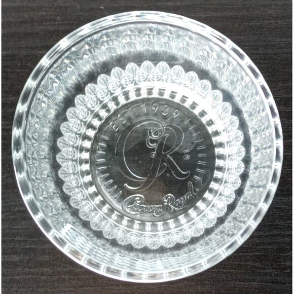 2 CROWN ROYAL 8oz Whiskey Drinking Glasses - On The Rocks 3.5" x  3" Dia. Clear - Picture 2 of 3